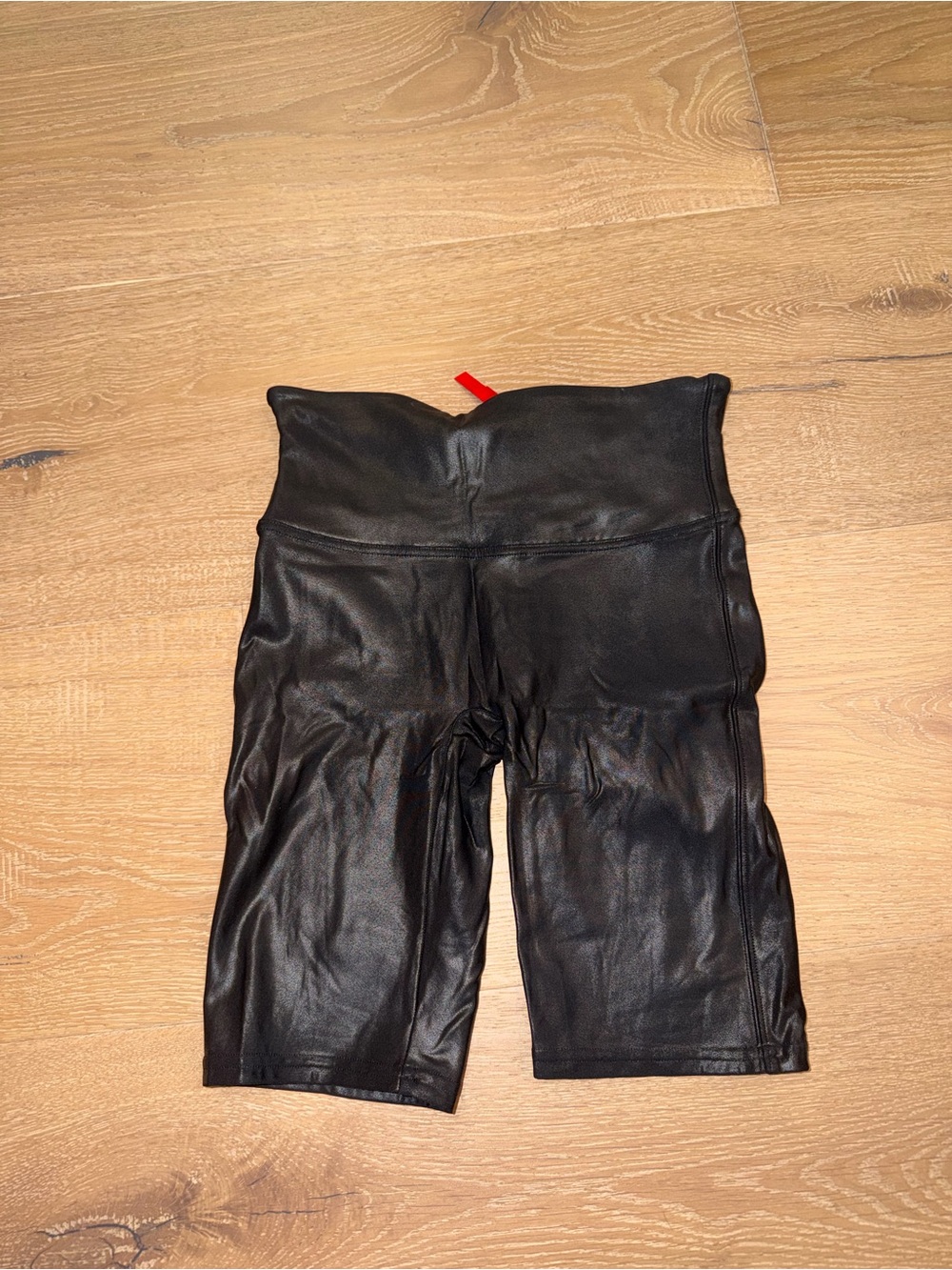 Spanx Faux Leather Biker Shorts